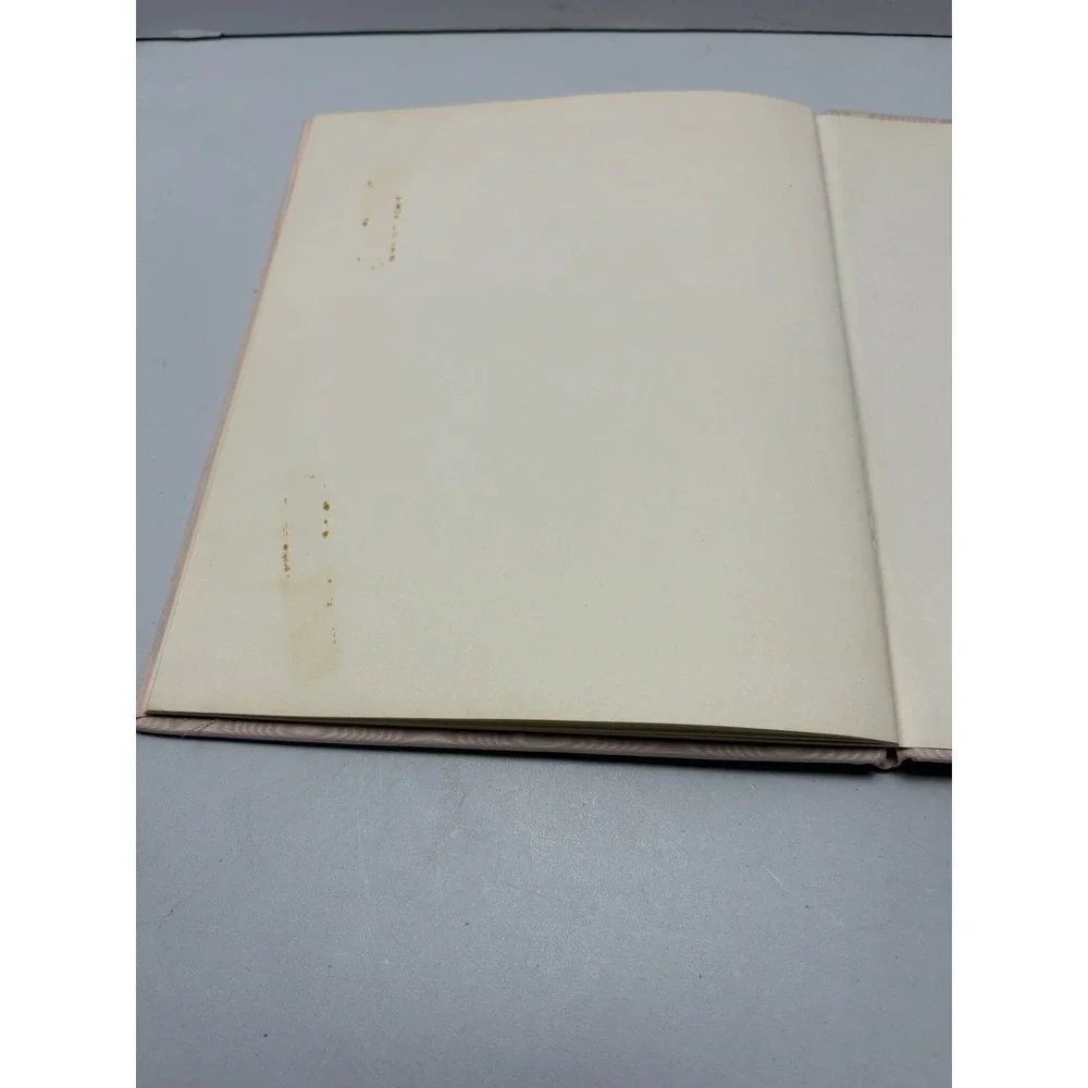 Vtg 50'S CATHOLIC BABY RECORD  BOOK  8X10 Lovely Graphics NEVER USED Satin Cover